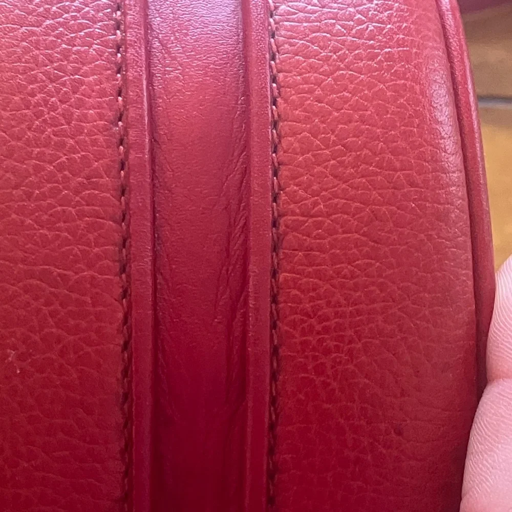 Red Gucci Crossbody Canteen Purse